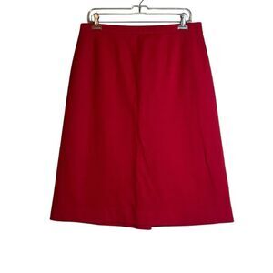 D’Allairds pink wool blend midi skirt. Size 16
